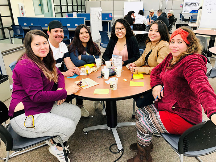 esl students during a coffee break