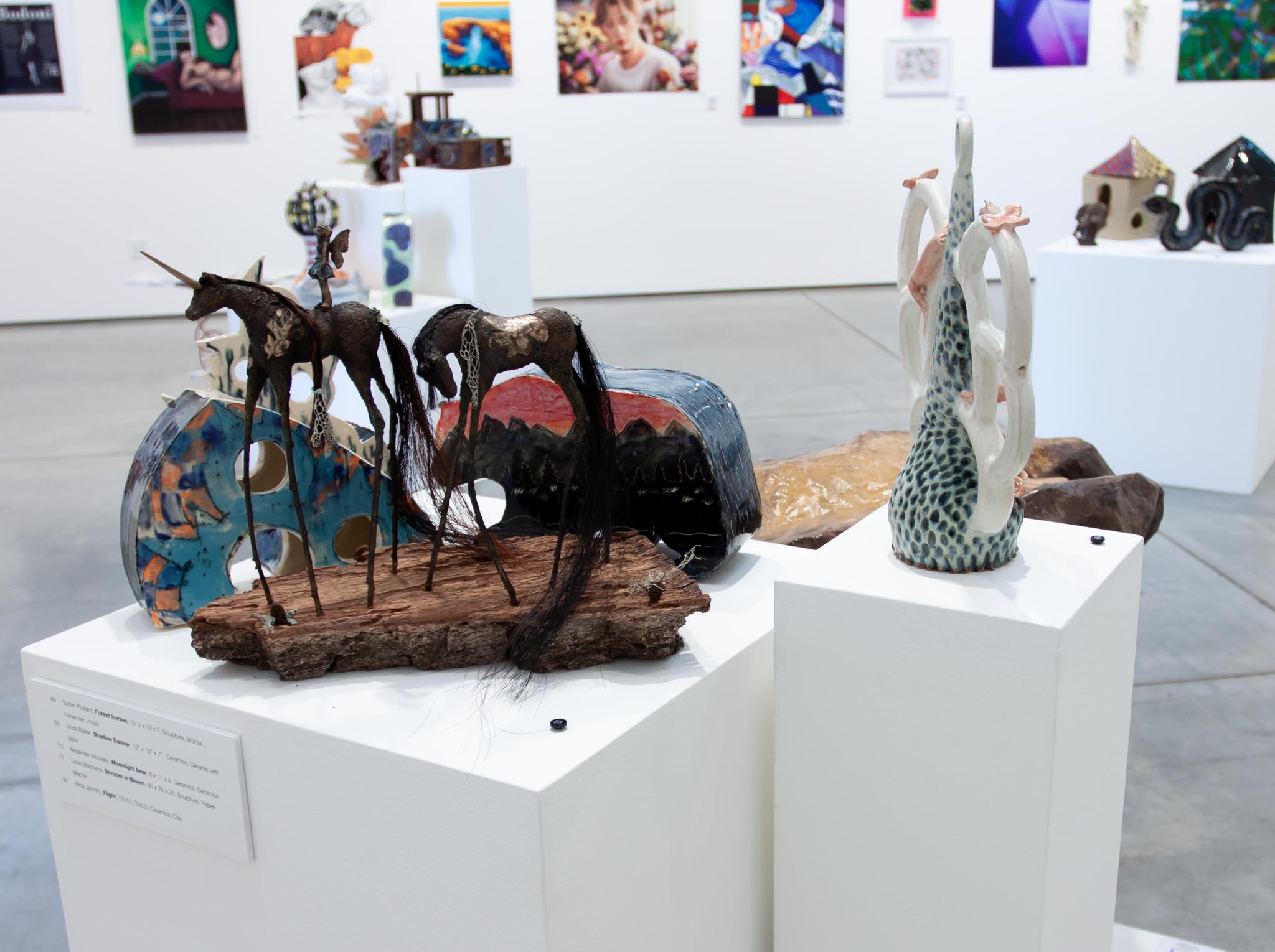 Installation photograph for 2022 Cuesta College Annual Student Art Exhibition