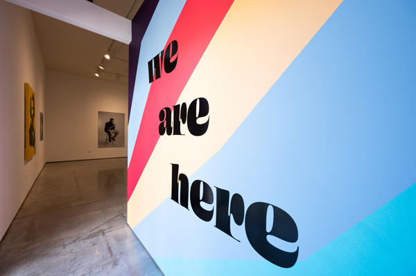 we are here Title Wall