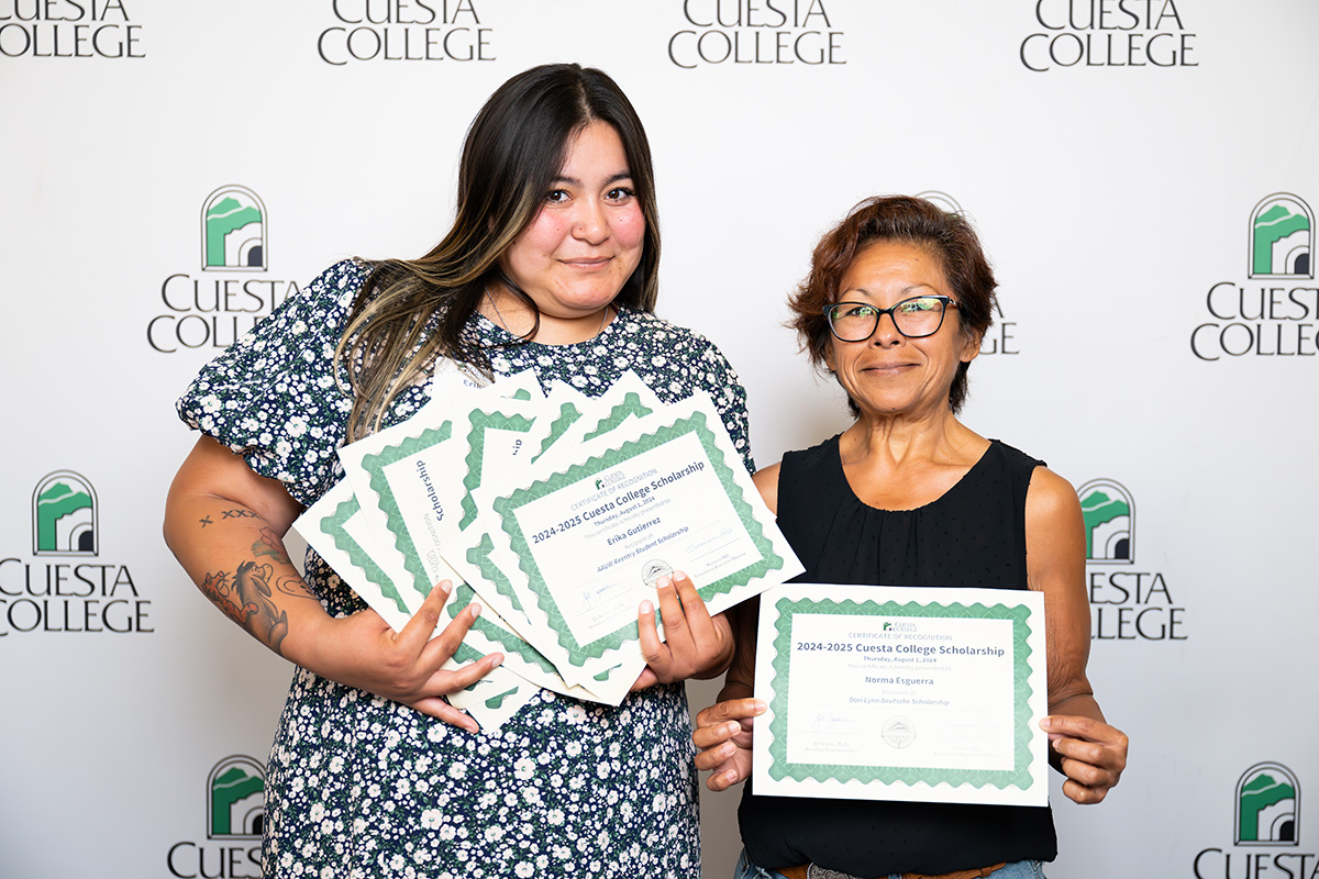 Scholarship receipent and donor