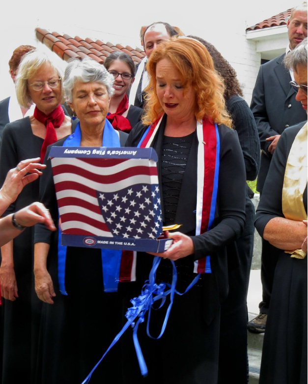 Cuesta Concord Chorus flag ceremony