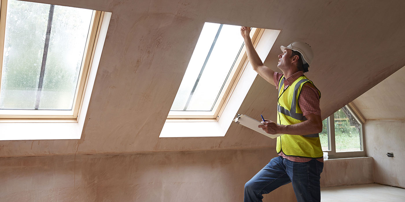 home inspector in action