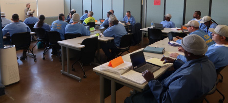 Teacher lecturing class